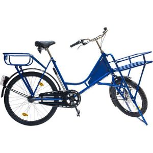 Lastenfahrrad, 3-Gang-Schaltung, Stahlrahmen pulverbeschichtet, mit Beleuchtung, schwarz-blau Lastenfahrrad, 3-Gang-Schaltung, Stahlrahmen pulverbeschichtet, mit Beleuchtung, schwarz-blau
