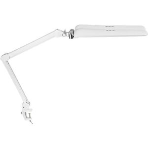 LED-Klemmleuchte MAULcraft duo, 2 Köpfe, Leistung 7 W, dimmbar, um 360° drehbar, 2200 lm, Klemmweite 63 mm, weiß LED-Klemmleuchte MAULcraft duo, 2 Köpfe, Leistung 7 W, dimmbar, um 360° drehbar, 2200 lm, Klemmweite 63 mm, weiß