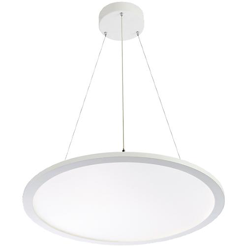 LED-Pendelleuchte FRISCH-Licht, Lichtfarbe neutralweiß, PMMA/Aluminium, Ø600 x H 14 mm, 58 W, 6400 Lumen