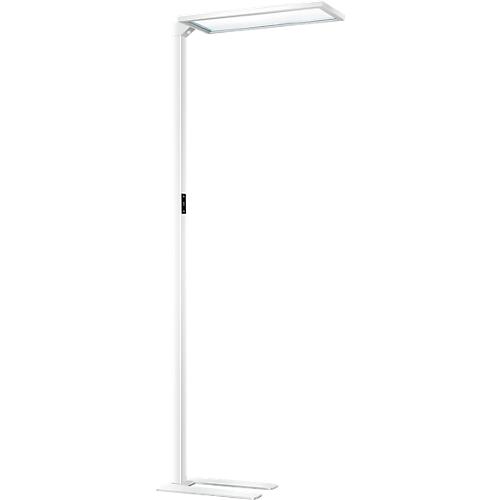 LED Stehlampe NUBO plus, dimmbar, für Bildschirmarbeitsplatz, direkt/indirekt leuchtend, 4000 K, weiß
