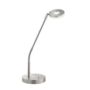 LED-Tischleuchte Dent, Leistung 6 W, 750 lm, 3000-6000 K, stufenlos dimmbar, IP20, L 160 x B 160 x H 600 mm, Kunststoff & Metall, nickel-matt LED-Tischleuchte Dent, Leistung 6 W, 750 lm, 3000-6000 K, stufenlos dimmbar, IP20, L 160 x B 160 x H 600 mm, Kunststoff & Metall, nickel-matt