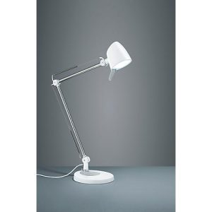 LED-Tischleuchte Rado, Touch-Dimmer 4-fach, höhenverstellbar, weiß LED-Tischleuchte Rado, Touch-Dimmer 4-fach, höhenverstellbar, weiß