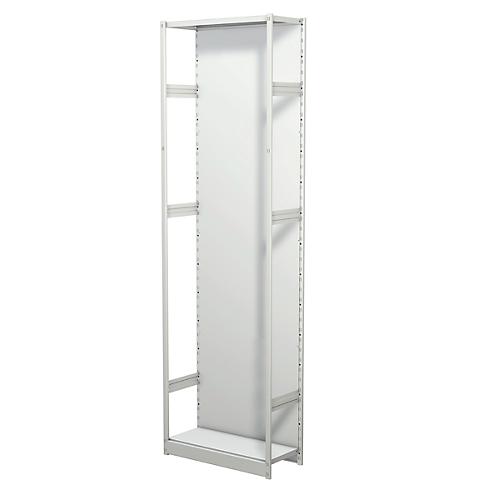 Leerregal PROGRESS 500 T, Grundfeld, mit Rückwand, H 2600 x B 750 x T 340 mm