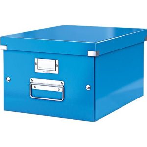 LEITZ® Ablage- und Transportbox Serie Click + Store, mittel, für DIN A4, blau