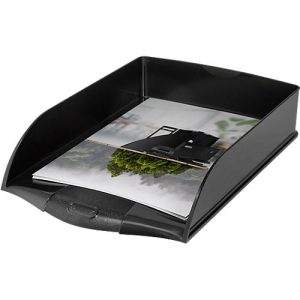 Leitz® Briefkorb Recycle, für A4-Dokumente, stapelbar, 100% recycelbar, schwarz Leitz® Briefkorb Recycle, für A4-Dokumente, stapelbar, 100% recycelbar, schwarz