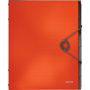 LEITZ® Dokumentenmappe Solid, DIN A4, 3 Schutzkappen, 6 Fächer, PP, hellrot LEITZ® Dokumentenmappe Solid, DIN A4, 3 Schutzkappen, 6 Fächer, PP, hellrot