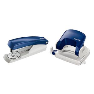 LEITZ® Locher-Tacker-Set, Bürolocher 5038 + Heftgerät 5501, blau LEITZ® Locher-Tacker-Set, Bürolocher 5038 + Heftgerät 5501, blau