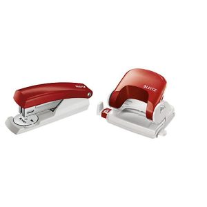 LEITZ® Locher-Tacker-Set, Bürolocher 5038 + Heftgerät 5501, rot LEITZ® Locher-Tacker-Set, Bürolocher 5038 + Heftgerät 5501, rot