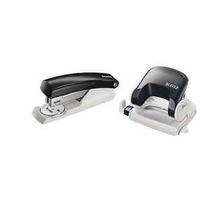 LEITZ® Locher-Tacker-Set, Bürolocher 5038 + Heftgerät 5501, schwarz LEITZ® Locher-Tacker-Set, Bürolocher 5038 + Heftgerät 5501, schwarz