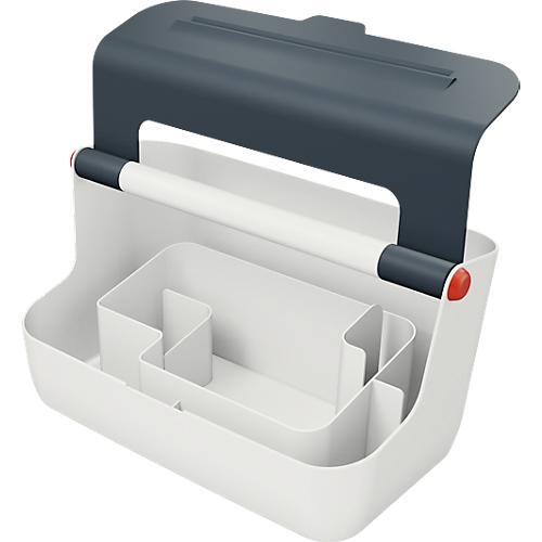 Leitz® mobile Aufbewahrungsbox Cosy, Tragegriff & Deckel, bis A4, grau