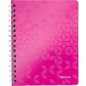 LEITZ Notizbuch WOW 4639, DIN A5, liniert, pink LEITZ Notizbuch WOW 4639, DIN A5, liniert, pink