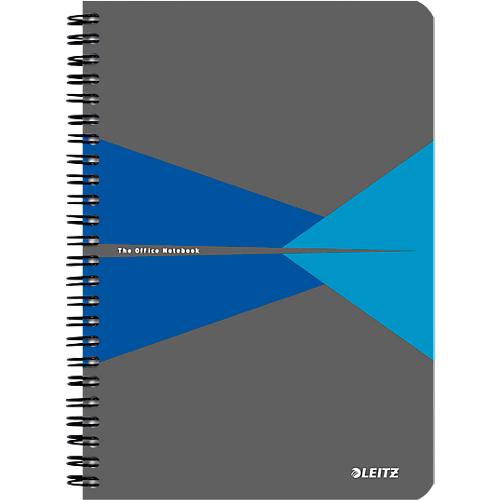 LEITZ® Office Collegeblock 445800 DIN A5, laminierter Einband, kariert, blau
