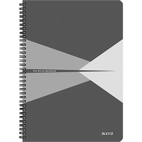 LEITZ® Office Collegeblock 449500 DIN A4, PP, kariert, grau