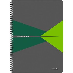 LEITZ® Office Collegeblock 449500 DIN A4, PP, kariert, grün LEITZ® Office Collegeblock 449500 DIN A4, PP, kariert, grün