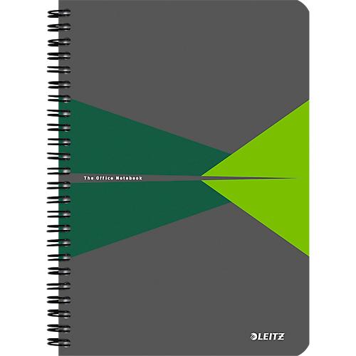 LEITZ® Office Collegeblock 449800 DIN A5, PP, kariert, grün