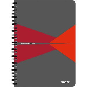 LEITZ® Office Collegeblock 449800 DIN A5, PP, kariert, rot LEITZ® Office Collegeblock 449800 DIN A5, PP, kariert, rot