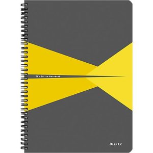 LEITZ® Office Collegeblock 464700 DIN A4, laminierter Einband, kariert, gelb LEITZ® Office Collegeblock 464700 DIN A4, laminierter Einband, kariert, gelb