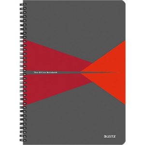 LEITZ® Office Collegeblock 464700 DIN A4, laminierter Einband, kariert, rot LEITZ® Office Collegeblock 464700 DIN A4, laminierter Einband, kariert, rot