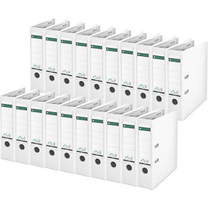 LEITZ® Ordner 1010, DIN A4, Rückenbreite 80 mm, 20 Stück, weiß LEITZ® Ordner 1010, DIN A4, Rückenbreite 80 mm, 20 Stück, weiß