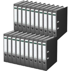 LEITZ® Ordner 1015, DIN A4, Rückenbreite 52 mm, 20 Stück, schwarz LEITZ® Ordner 1015, DIN A4, Rückenbreite 52 mm, 20 Stück, schwarz