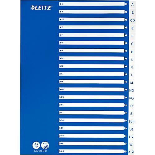 LEITZ® PP-Register mit blauem Deckblatt, Buchstaben A-Z