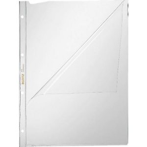 LEITZ Prospekthülle 4744, DIN A4, oben und links offen, 100 Stück, glasklar, transparent LEITZ Prospekthülle 4744, DIN A4, oben und links offen, 100 Stück, glasklar, transparent
