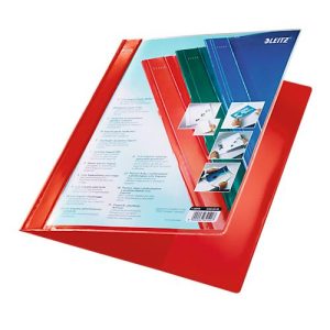 LEITZ® Schnellhefter Exquisit, DIN A4, PVC, rot LEITZ® Schnellhefter Exquisit, DIN A4, PVC, rot