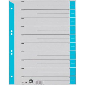LEITZ® Trennblätter A4 1652, zur freien Verwendung, 25 Stück, hellblau LEITZ® Trennblätter A4 1652, zur freien Verwendung, 25 Stück, hellblau