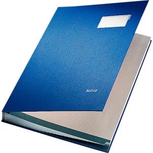 LEITZ Unterschriftenmappe A4, 20 Fächer, Karton/Polypropylen, blau LEITZ Unterschriftenmappe A4, 20 Fächer, Karton/Polypropylen, blau