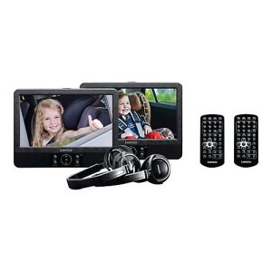 Lenco DVP-939 – Zwei LCD-Monitore / DVD-Player – Anzeige – 22.9 cm (9′) – extern Lenco DVP-939 – Zwei LCD-Monitore / DVD-Player – Anzeige – 22.9 cm (9′) – extern