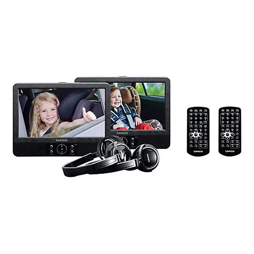Lenco DVP-939 - Zwei LCD-Monitore / DVD-Player - Anzeige - 22.9 cm (9') - extern
