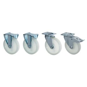 Lenk- und Bockrollen für Kippbehälter DUO Lenk- und Bockrollen für Kippbehälter DUO