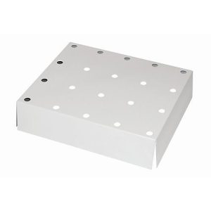 Lochblecheinsatz Standard für asecos Sicherheitsschränke der S-30 und UB90 Serie, Stahlblech, lichtgrau, B 420 x T 439 x H 60 mm, bis 75 kg Lochblecheinsatz Standard für asecos Sicherheitsschränke der S-30 und UB90 Serie, Stahlblech, lichtgrau, B 420 x T 439 x H 60 mm, bis 75 kg