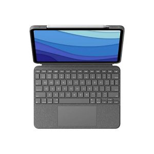 Logitech Combo Touch – Tastatur und Foliohülle – mit Trackpad – hintergrundbeleuchtet – Apple Smart connector – AZERTY