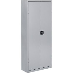 Magazinschrank, 1690 mm hoch, 11 Böden, 60 Kästen, mit Türen, hellsilber Magazinschrank, 1690 mm hoch, 11 Böden, 60 Kästen, mit Türen, hellsilber