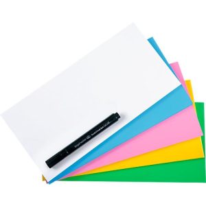 Magic Chart Notes Legamaster, rechteckig, blanko, 2-seitig nutzbar, beschreibbar, selbstklebend, inkl. Boardmarker, B 200 x H 100 mm, Polypropylen, farbsortiert, 5 x 100 Stück Magic Chart Notes Legamaster, rechteckig, blanko, 2-seitig nutzbar, beschreibbar, selbstklebend, inkl. Boardmarker, B 200 x H 100 mm, Polypropylen, farbsortiert, 5 x 100 Stück