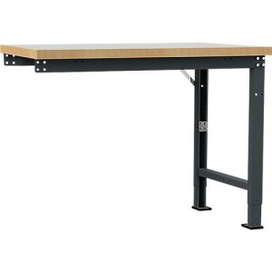 Manuflex Anbauwerkbank Profi Spezial, Tischplatte Kunststoff, 1250 x 700 mm, anthrazit Manuflex Anbauwerkbank Profi Spezial, Tischplatte Kunststoff, 1250 x 700 mm, anthrazit