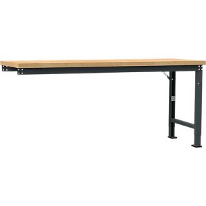 Manuflex Anbauwerkbank Profi Spezial, Tischplatte Multiplex, 2000 x 700 mm, anthrazit Manuflex Anbauwerkbank Profi Spezial, Tischplatte Multiplex, 2000 x 700 mm, anthrazit