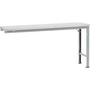 Manuflex Ansatztisch UNIVERSAL Spezial, 1750 x 800 mm, Kunststoff lichtgrau, alusilber Manuflex Ansatztisch UNIVERSAL Spezial, 1750 x 800 mm, Kunststoff lichtgrau, alusilber