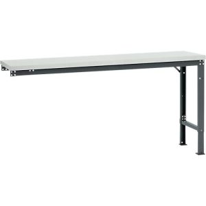 Manuflex Ansatztisch UNIVERSAL Spezial, 1750 x 800 mm, Melamin lichtgrau, anthrazit Manuflex Ansatztisch UNIVERSAL Spezial, 1750 x 800 mm, Melamin lichtgrau, anthrazit