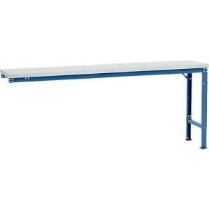 Manuflex Ansatztisch UNIVERSAL Spezial, 2000 x 800 mm, Melamin lichtgrau, brillantblau Manuflex Ansatztisch UNIVERSAL Spezial, 2000 x 800 mm, Melamin lichtgrau, brillantblau
