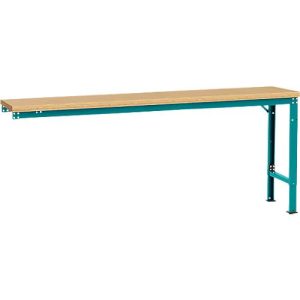 Manuflex Ansatztisch UNIVERSAL Spezial, 2000 x 800 mm, Multiplex natur, wasserblau Manuflex Ansatztisch UNIVERSAL Spezial, 2000 x 800 mm, Multiplex natur, wasserblau