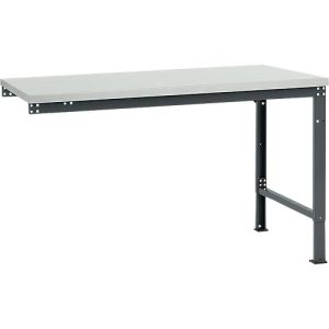 Manuflex Ansatztisch UNIVERSAL Spezial, Tischplatte Kunststoff, 1500×1000, anthrazit Manuflex Ansatztisch UNIVERSAL Spezial, Tischplatte Kunststoff, 1500×1000, anthrazit