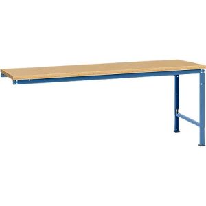 Manuflex Ansatztisch UNIVERSAL Spezial, Tischplatte Multiplex, 2000×1000, brillantblau Manuflex Ansatztisch UNIVERSAL Spezial, Tischplatte Multiplex, 2000×1000, brillantblau