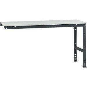 Manuflex Ansatztisch UNIVERSAL Standard, 1750 x 800 mm, Melamin lichtgrau, anthrazit Manuflex Ansatztisch UNIVERSAL Standard, 1750 x 800 mm, Melamin lichtgrau, anthrazit