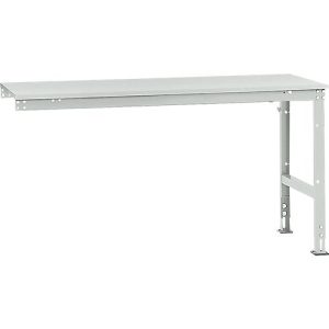 Manuflex Ansatztisch UNIVERSAL Standard, 1750 x 800 mm, Melamin lichtgrau, lichtgrau Manuflex Ansatztisch UNIVERSAL Standard, 1750 x 800 mm, Melamin lichtgrau, lichtgrau