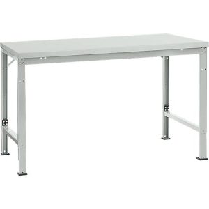 Manuflex Grundtisch UNIVERSAL Spezial, 1500 x 1000 mm, Kunststoff lichtgrau, lichtgrau Manuflex Grundtisch UNIVERSAL Spezial, 1500 x 1000 mm, Kunststoff lichtgrau, lichtgrau