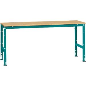 Manuflex Grundtisch UNIVERSAL Standard, Tischplatte Multiplex, 2000×800, wasserblau Manuflex Grundtisch UNIVERSAL Standard, Tischplatte Multiplex, 2000×800, wasserblau