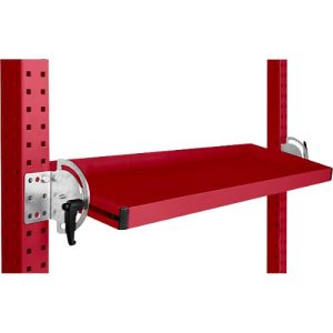Manuflex Neigbare Ablagekonsole, für Reihe Universal oder Profi, Nutztiefe 195 mm, für Tischbreite 2500 mm, rubinrot Manuflex Neigbare Ablagekonsole, für Reihe Universal oder Profi, Nutztiefe 195 mm, für Tischbreite 2500 mm, rubinrot
