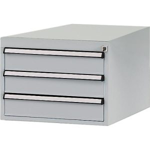 Manuflex Schubladen-Unterbau, für T 1000 mm, alusilber Manuflex Schubladen-Unterbau, für T 1000 mm, alusilber